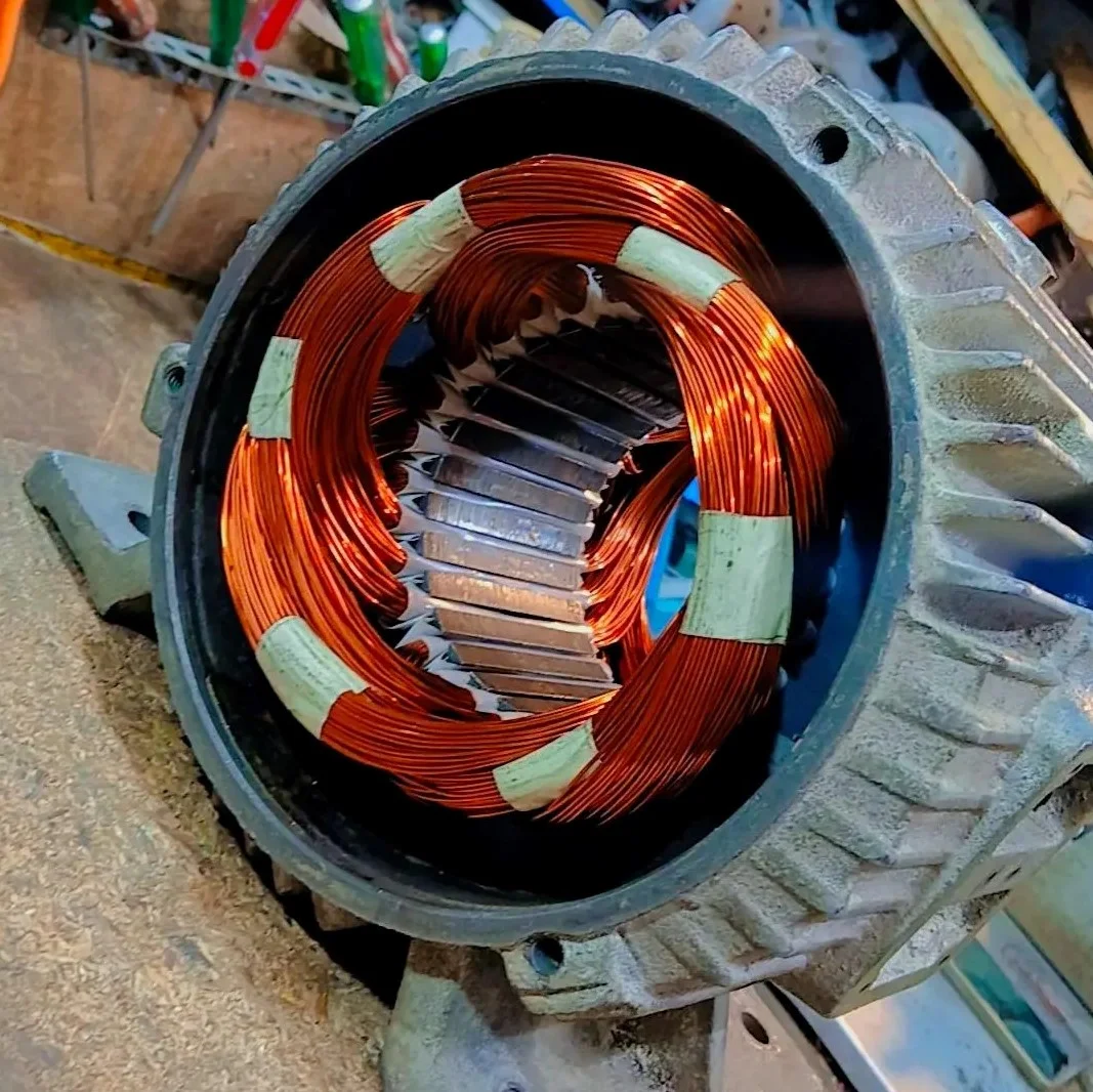 سیم پیچی الکتروموتور 5/5hp سه فاز 3000 دور